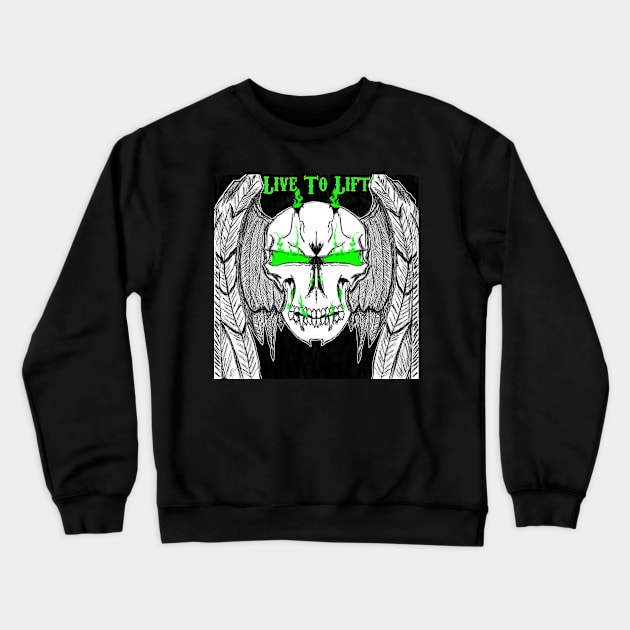 Wings Crewneck Sweatshirt by Live To Lift